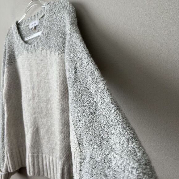 John + Jenn Sweater Womens Medium Cable Knit Colorblock Pullover Cozy Fall - Picture 6 of 10